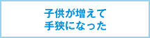 子供が増えて手狭になった